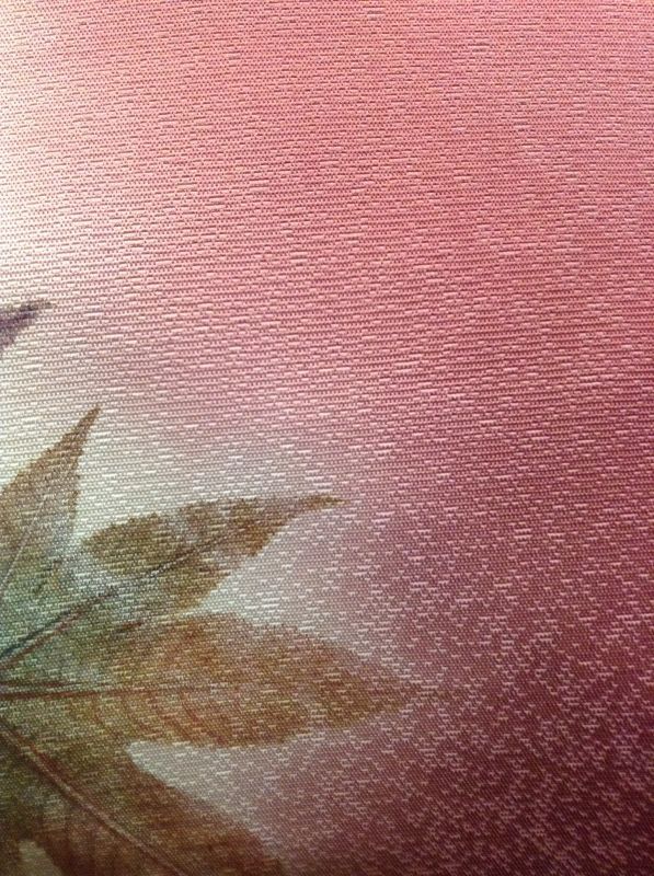 画像: ローズ色に紅葉の名古屋帯