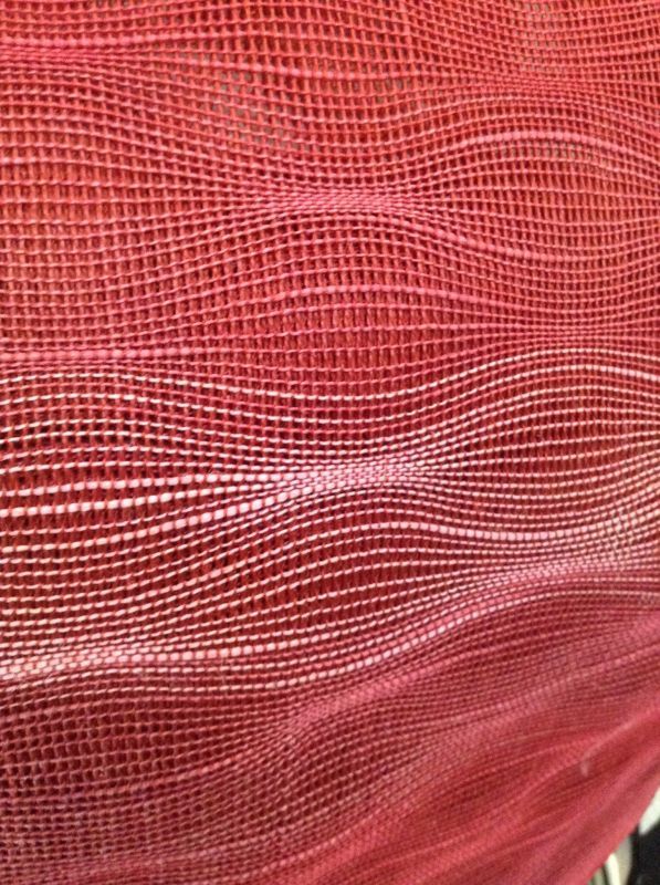 画像: ローズピンクのぼかし 変わり織り夏帯